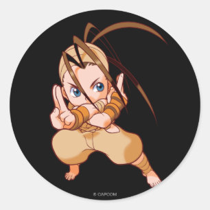 Sticker Rond Poche Fighter Ibuki
