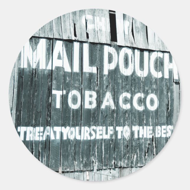 Sticker Rond Pochette de pochette de pochette de tabac Grange (Devant)