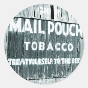 Sticker Rond Pochette de pochette de pochette de tabac Grange