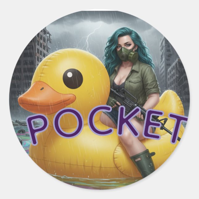 STICKER ROND POCKET  (Devant)