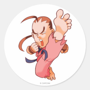 Sticker Rond Pocket Fighter Dan 2