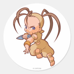 Sticker Rond Pocket Fighter Ibuki 2