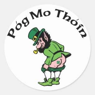 Sticker Rond Pog Mo Thoin Cadeau