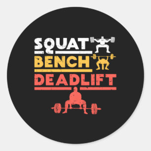 Sticker Rond Poids du banc d'entraînement