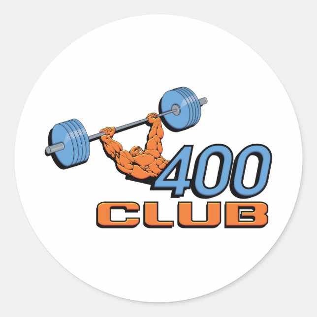 Sticker Rond Poids du club 400 (Devant)