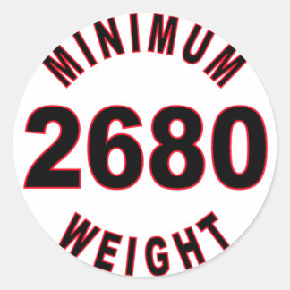 Sticker Rond Poids minimum 2680 rond