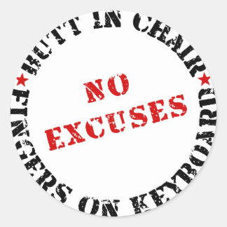 Sticker Rond Poignées de chaise sur clavier - Feuillet d'autoco