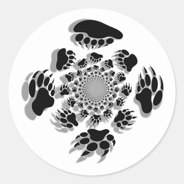 Sticker Rond Poignées d'ours (Devant)