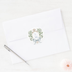 Sticker Rond Poignets de feuilles traditionnels avec poule   Ma