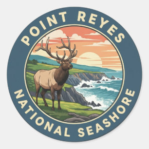 Sticker Rond Point Reyes National Seashore California Magnet