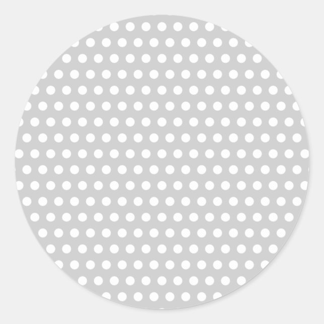 Sticker Rond Points blancs sur gris clair (Devant)