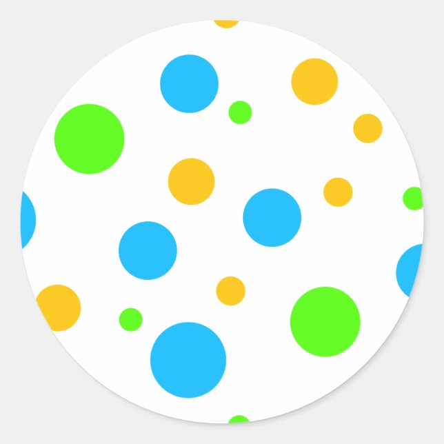 Sticker Rond Points lumineux amusants (Devant)