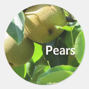 Sticker Rond Poires