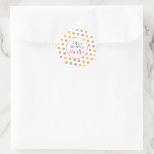 Sticker Rond Pois brillants (Sac)