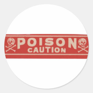 Sticker Rond Poison