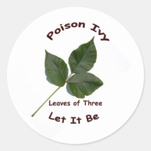 Sticker Rond Poison Ivy
