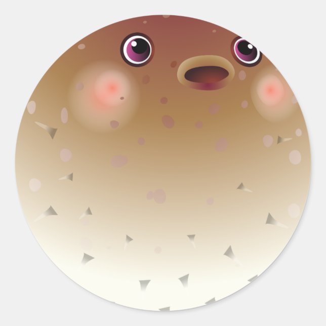 Sticker Rond Poisson (Devant)