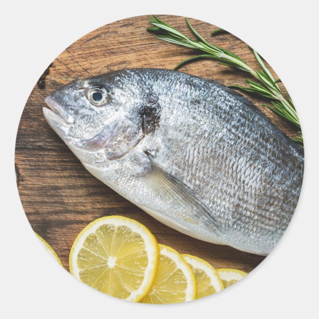 Sticker Rond Poisson Dorado (Devant)