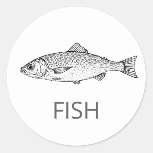 Sticker Rond Poisson Mariage personnalisé professionnel Choix d