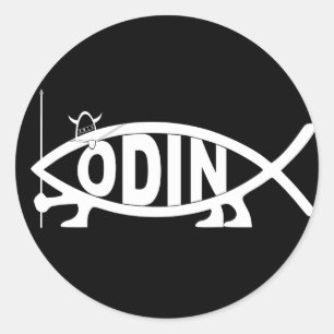 Sticker Rond Poisson Odin