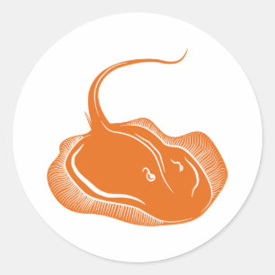 Sticker Rond Poisson tingris