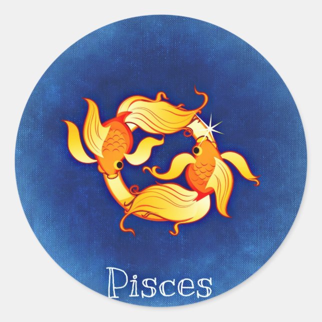 Sticker Rond Poissons (Devant)