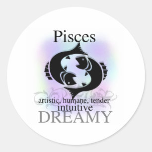 Sticker Rond Poissons À Votre Sujet
