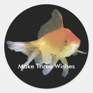 Sticker Rond Poissons d'or