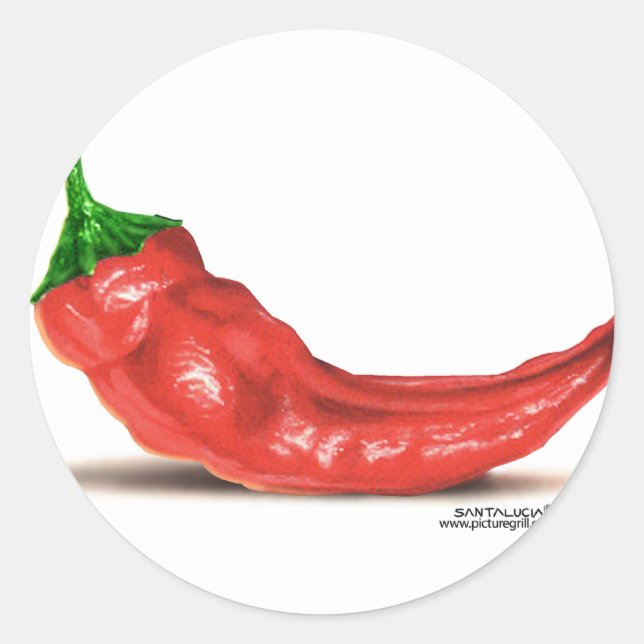 Sticker Rond poivre chaud (Devant)