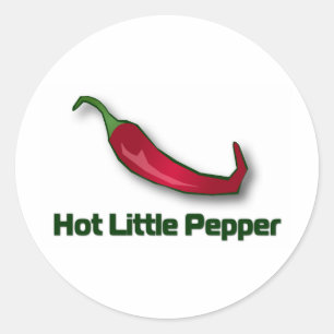 Sticker Rond Poivre Petit Chaud