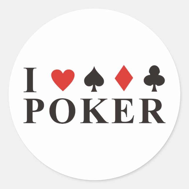 Sticker Rond Poker (Devant)