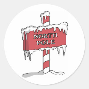 Sticker Rond Pôle Nord