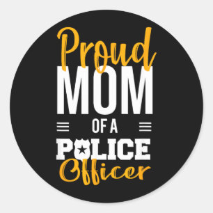 Sticker Rond Police drôle