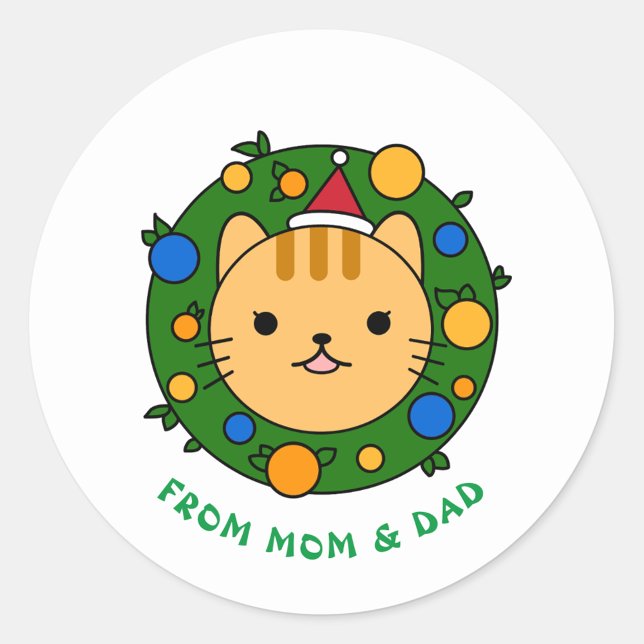 Sticker Rond Polka Dot | Partie personnalisée Brown (Créateur téléchargé)