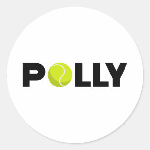 Sticker Rond Polly Tennis