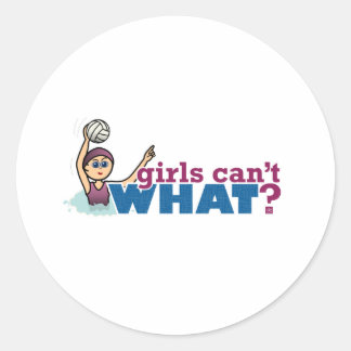 Sticker Rond Polo d'eau pour filles