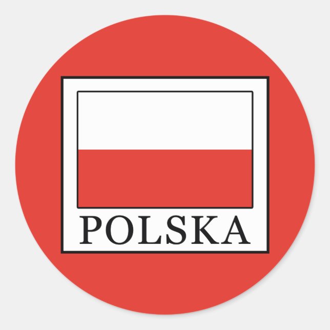Sticker Rond Polska (Devant)