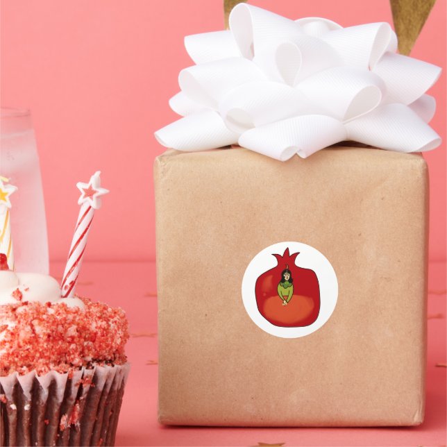 Sticker Rond Pomegranate  (Fête)