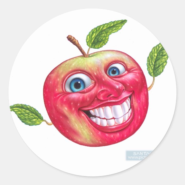 Sticker Rond pomme (Devant)
