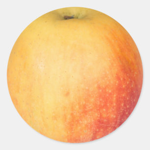Sticker Rond Pomme mûre unique