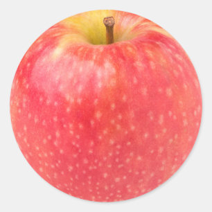 Sticker Rond Pomme rouge