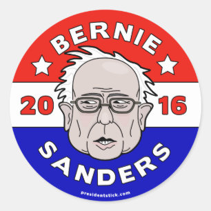 Sticker Rond Ponceuses de Bernie pour le président 2016 feuill