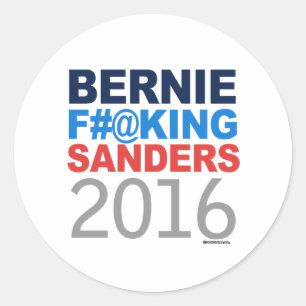 Sticker Rond Ponceuses de merde 2016 de Bernie
