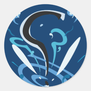 Sticker Rond Poncez la question