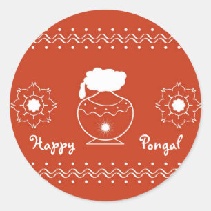 Sticker Rond Pongal - Festival indien