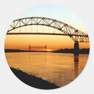 Sticker Rond Pont du Cap Cod Bourne