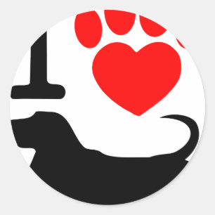 Sticker Rond Pont du coeur