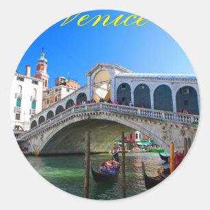 Sticker Rond Pont du Rialto Venise - Pro Photo