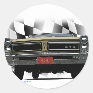 Sticker Rond Pontiac GTO 1965