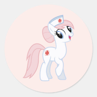 Sticker Rond Pony
